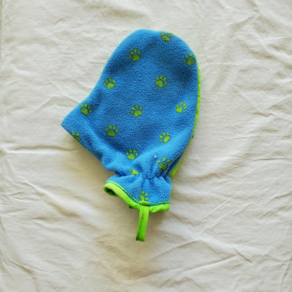 Dog Washing Mitt Fabric & Silicone